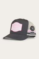 Ringers Western Country Club Deep Fit Trucker Cap - Ballet Pink/Charcoal