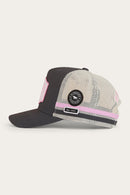 Ringers Western Country Club Deep Fit Trucker Cap - Ballet Pink/Charcoal