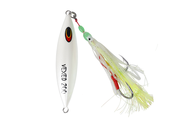 Vexed Dhu Drop Jig 130g Albino Glow