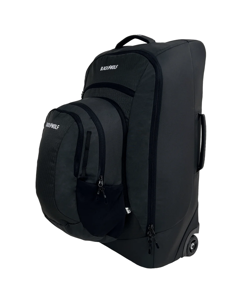 BlackWolf Dual Shuttle 80 Travel Bag with Wheels - Jet Black