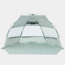 LiFE! Eden Lightweight Open Beach Shelter - Light Green/Abstract Print