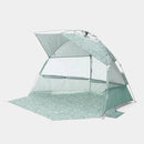 LiFE! Eden Lightweight Open Beach Shelter - Light Green/Abstract Print