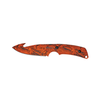 Eureka Gut Vision Hunting Knife with Sheath - Orange Camo
