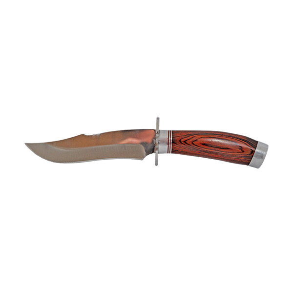 Eureka Sturgis Hunting Knife with Wood Handle and Sheath