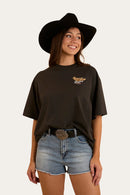 Ringers Western Women's Eureka Oversized T-Shirt - Washed Black