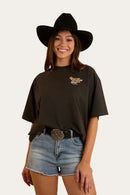 Ringers Western Women's Eureka Oversized T-Shirt - Washed Black