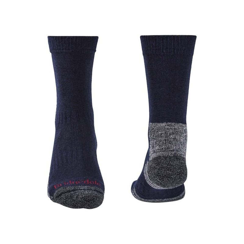 Bridgedale Men's Hike Lightweight Merino Performance Boot Hiking Socks (Large) - Navy/Grey