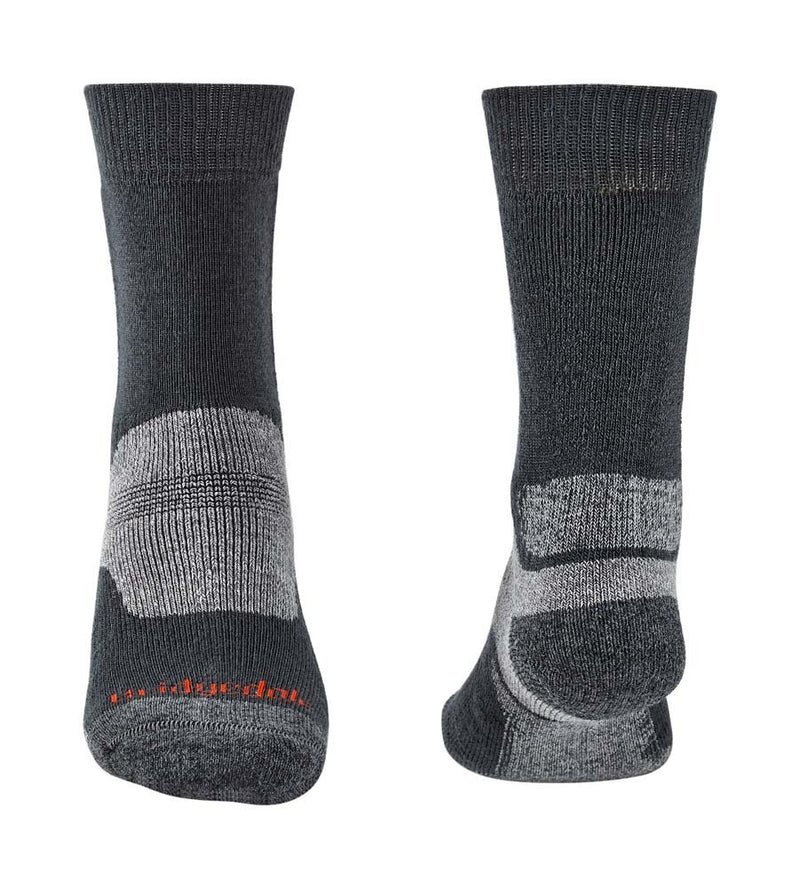 Bridgedale Men's Hike Midweight Performance Socks (Large) - Gunmetal Grey