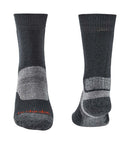 Bridgedale Men's Hike Midweight Merino Performance Hiking Socks (Small) - Gunmetal Grey