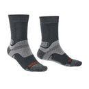 Bridgedale Men's Hike Midweight Merino Performance Hiking Socks (Small) - Gunmetal Grey