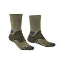 Bridgedale Men's Midweight Merino Performance Hiking Socks (X-Large) - Green