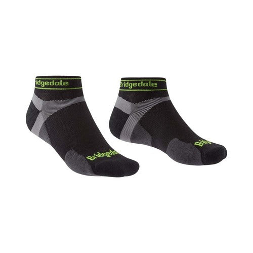Bridgedale Mens Ultralight T2 Merino Sport Low Running Socks - Black (Size Large)