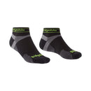 Bridgedale Men's Ultralight T2 Merino Sport Low Running Socks (X-Large) - Black