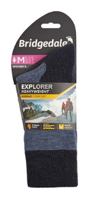 Bridgedale Women's Expedition Heavyweight Merino Comfort Hiking Socks (Medium) - Storm