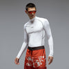 Oakley Bhodi Ellipse Long Sleeve Rashguard Shirt - White/Black