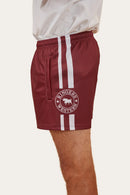 Ringers Western Footy Shorts - Burgundy