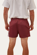 Ringers Western Footy Shorts - Burgundy