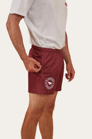 Ringers Western Footy Shorts - Burgundy