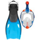 Mirage Adult Galaxy2 Silicone Mask, Fin & Snorkel Set - Blue