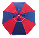 Beachkit Fiesta 185cm Beach Umbrella - Red/Navy