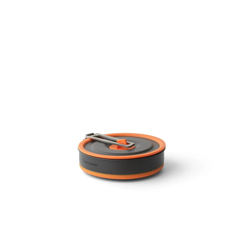 Sea to Summit Frontier Ultralight Collapsible Pot (1L) - Orange/Grey