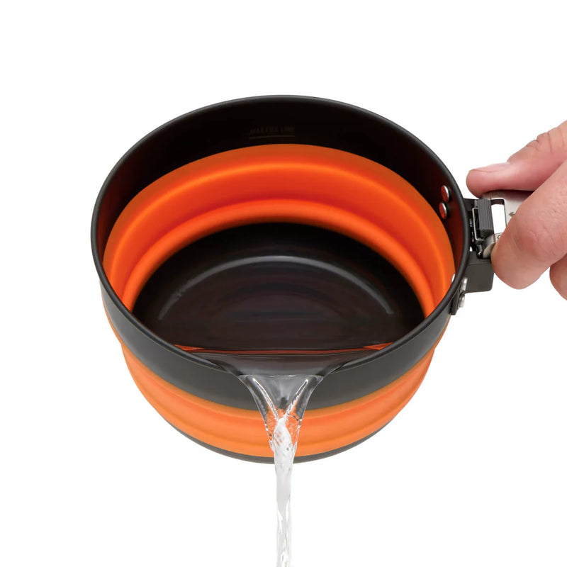 Sea to Summit Frontier Ultralight Collapsible Pot (1L) - Orange/Grey