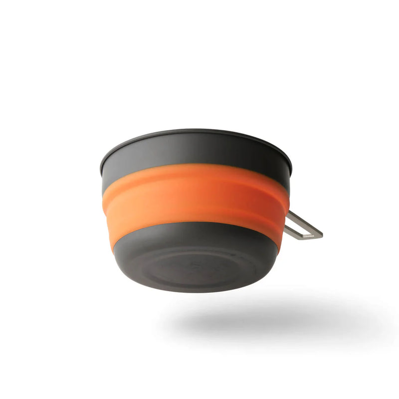 Sea to Summit Frontier Ultralight Collapsible Pot (1L) - Orange/Grey