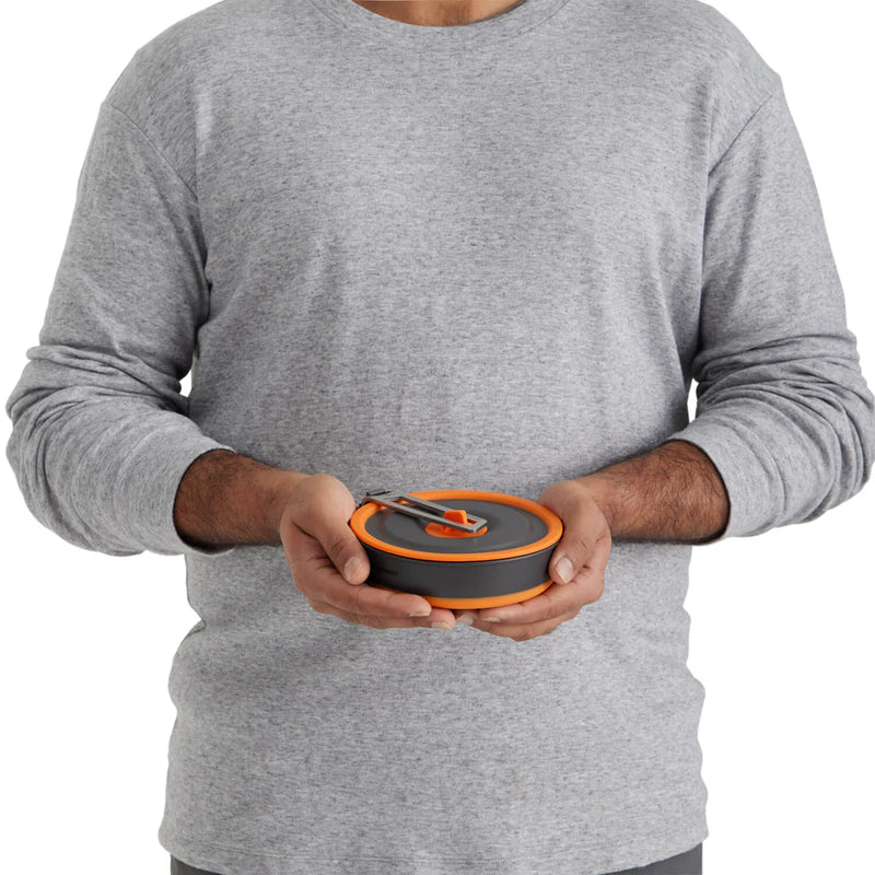 Sea to Summit Frontier Ultralight Collapsible Pot (1L) - Orange/Grey