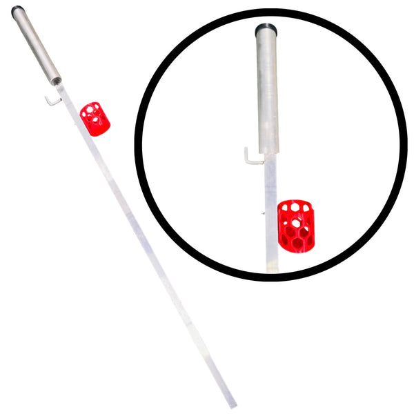 Custom 1.8m Heavy Duty Aluminium Rod Holder with Bucket Hook & Cup Holder