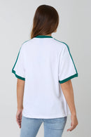 Ringers Western Women's Western College Oversized T-Shirt - White
