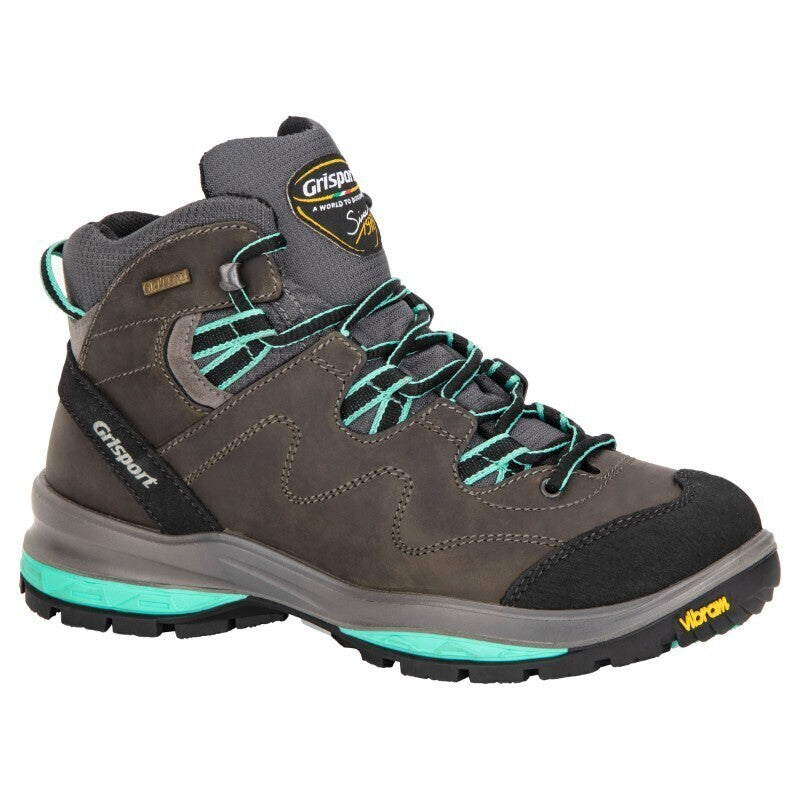 Grisport Women's Capri Mid Waterproof Hiking Boot - Charcoal/Mint (Size 6)