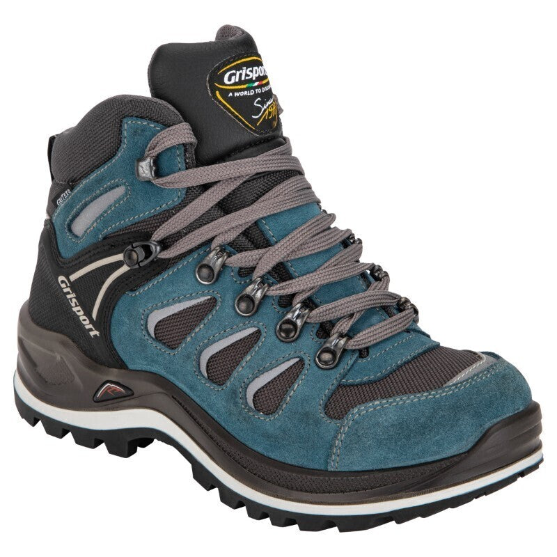 Grisport Women's Flinders Mid Waterproof Hiking Boot - Blue/Black/Grey (Size 7.5)