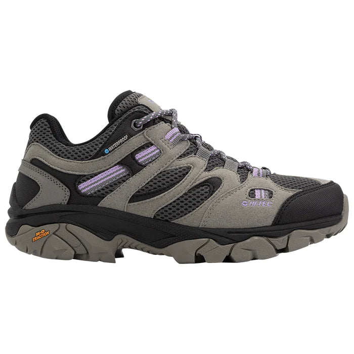 Hi-Tec Women's Ravus Vent Lite Low Waterproof Shoe - Grey/Charcoal