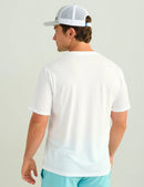 Huk Stacked Logo Short Sleeve Tee - White