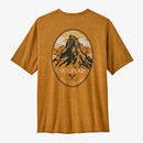 Patagonia Men Capilenen Cool Daily Lands Graphic Shirt - Chouinard Crest: Talon Gold X-Dye