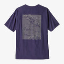 Patagonia Men Stratasphere Responsibilli-Tee Short Sleeve T-Shirt - Plummet Purple
