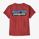 Patagonia Womens P-6 Logo Responsibili-Tee Short Sleeve T-Shirt - Potters Red