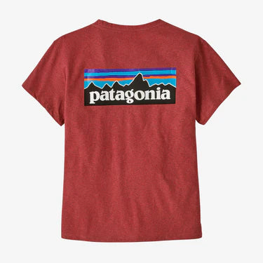 Patagonia Womens P-6 Logo Responsibili-Tee Short Sleeve T-Shirt - Potters Red