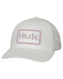 Huk Bold Patch Trucker Cap - White