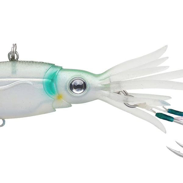 Nomad Squidtrex Lure - White Glow (150mm)