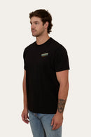 Ringers Western Mens Buckin Barra Loose Fit T-Shirt - Black