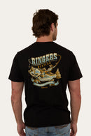 Ringers Western Mens Buckin Barra Loose Fit T-Shirt - Black