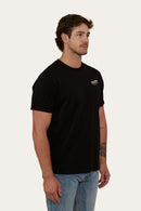 Ringers Western Mens Buckin Barra Loose Fit T-Shirt - Black