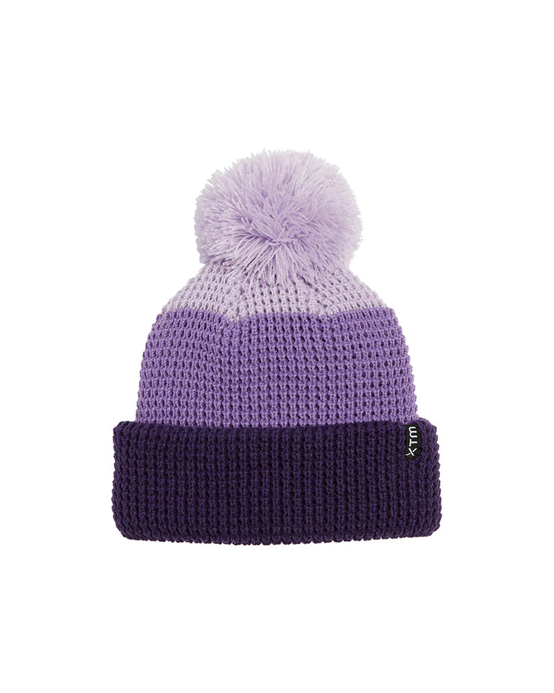 XTM Trifle Kids Pom Pom Knitted Beanie - Purple Rose