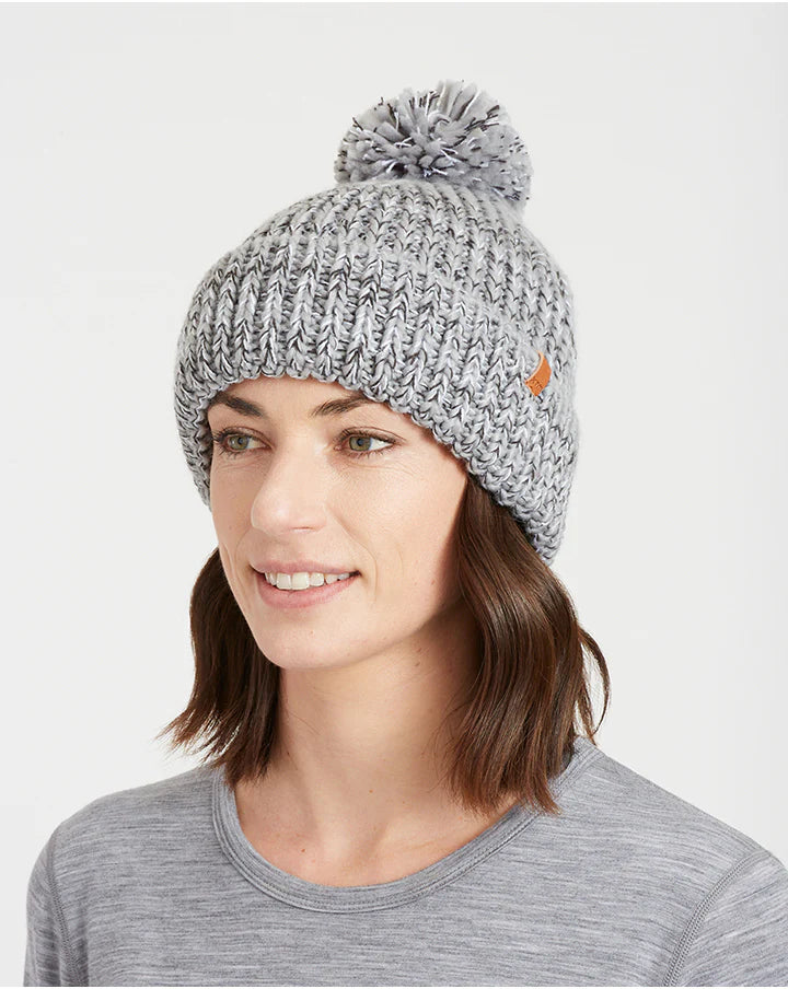 XTM Flurry Women's Pom Pom Beanie - Grey