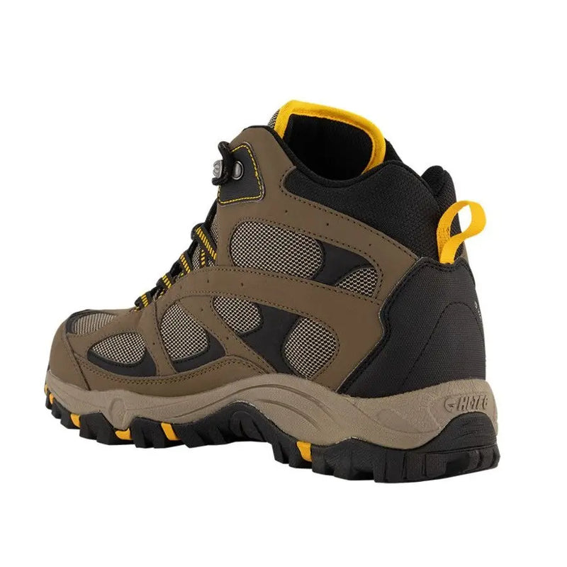 Hi-Tec Lima Sports II Mid Waterproof Hiking Boots - Taupe/Dune/Gold (Size 8)