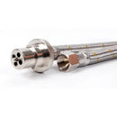 Companion High Pressure Braided Gas Hose 1200mm Bayonet to 1/4"BSP