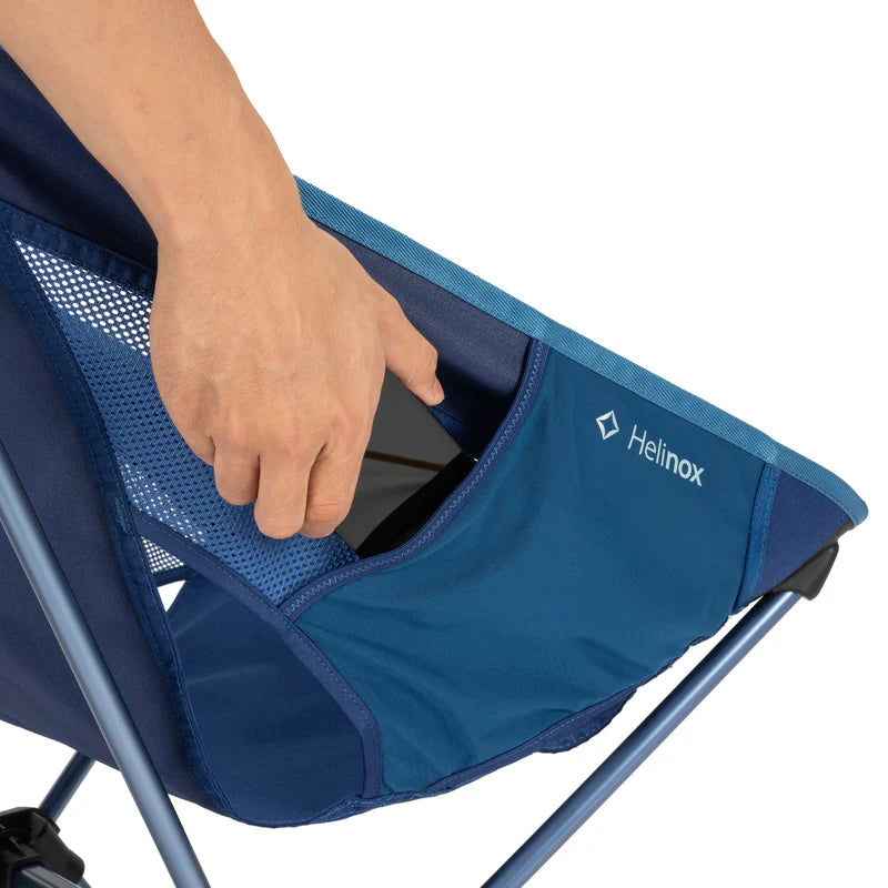 Helinox Chair One Highback (RE) - Blue Block with Navy Blue Frame