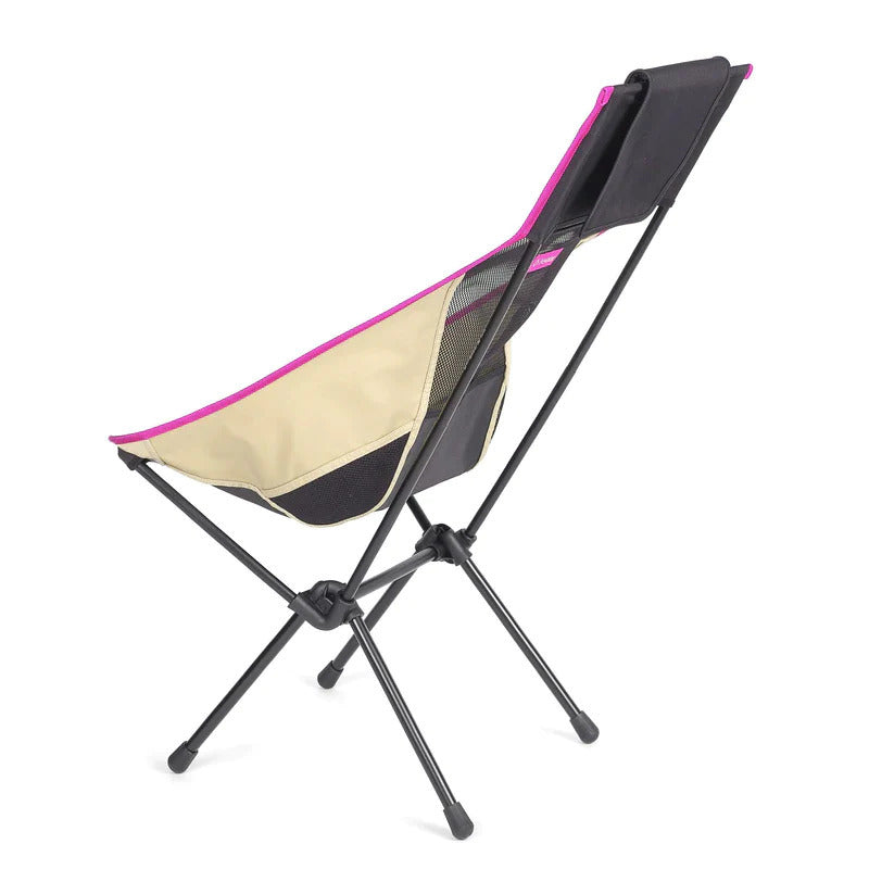 Helinox Sunset Chair - Black/Khaki/Purple with Black Frame