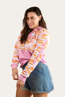 Ringers Western Womens Halls Creek Unisex Fishing Jersey - Pink Camo